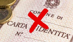 La carta d'identità, non potrà più esser utilizzata