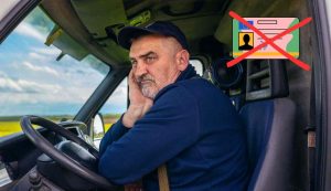 Automobilista triste senza patente
