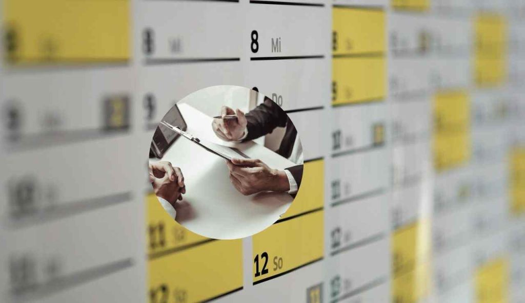 Calendario e lavoro