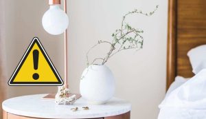 Comodino del letto è un pericolo