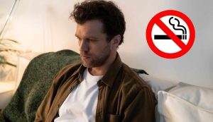 Uomo triste senza sigarette