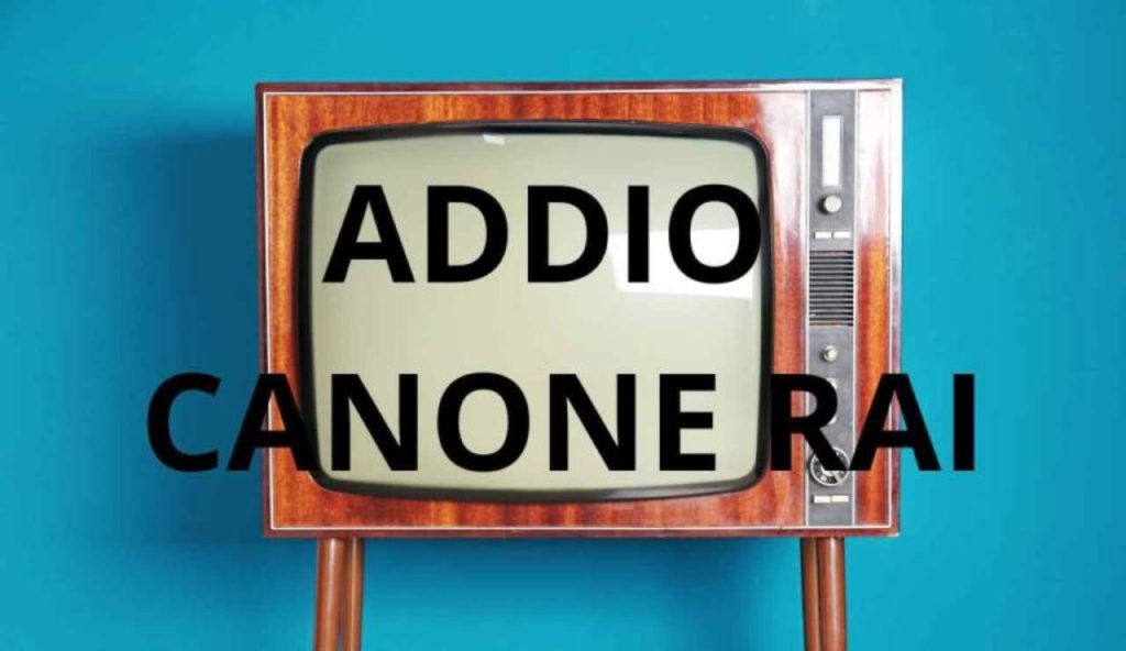 Addio canone Rai illustrazione (Canva foto) - www.managementcue.it