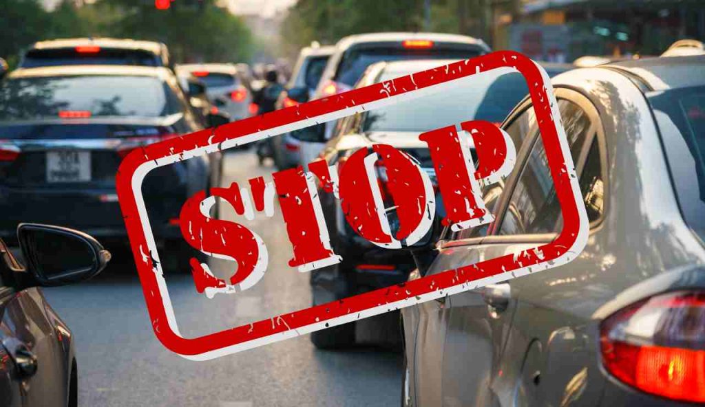 Traffico auto stop