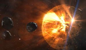 Pianeta Terra distrutto
