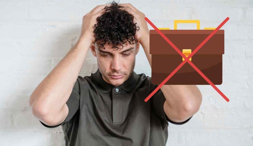 Uomo senza lavoro