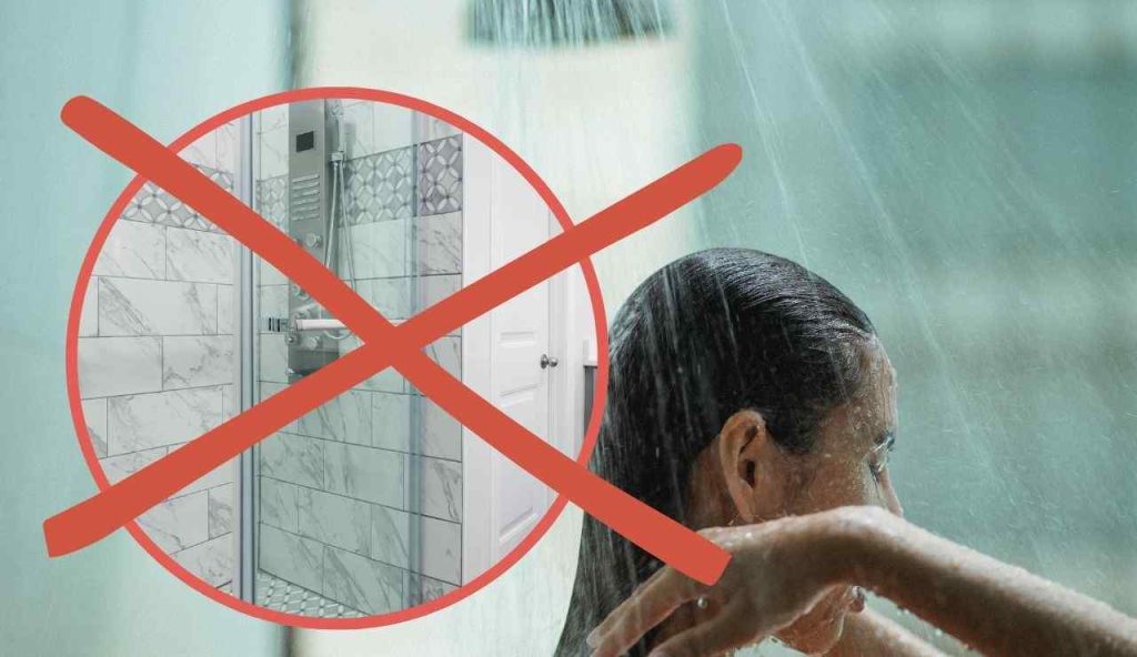 Vetro no doccia