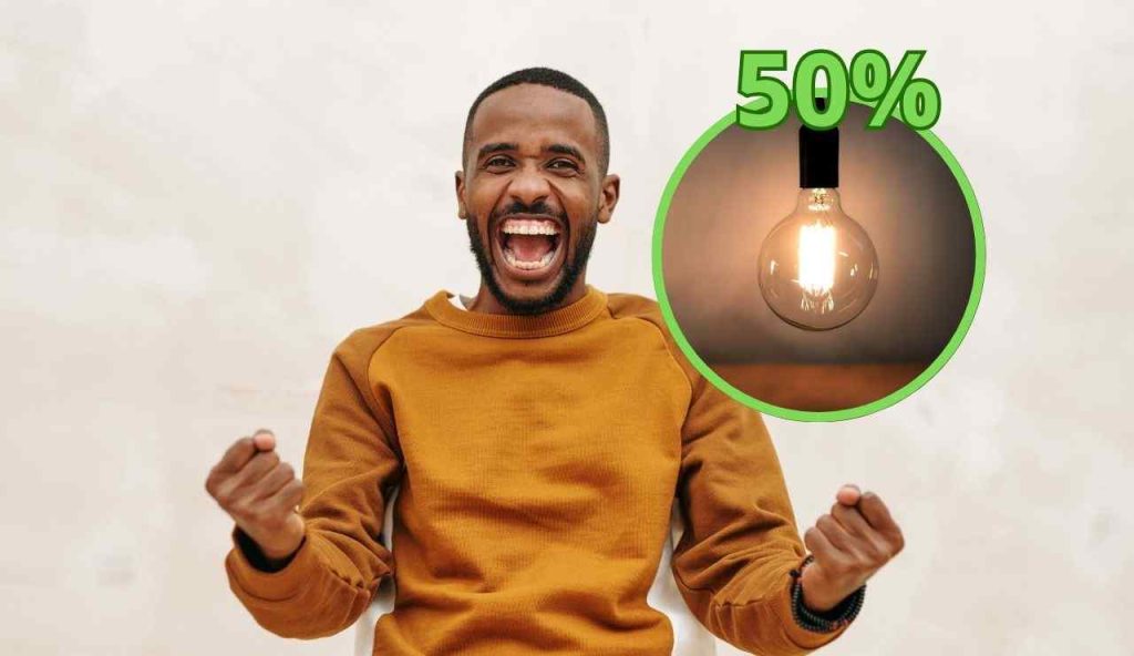 50% luce