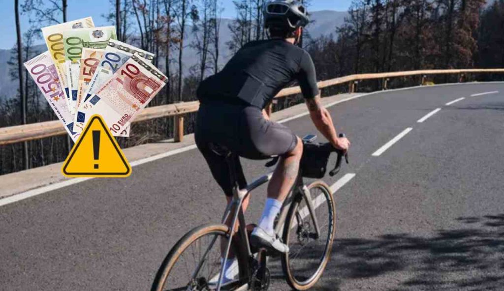 Ciclista e multa (Depositphotos foto) - www.managementcue.it