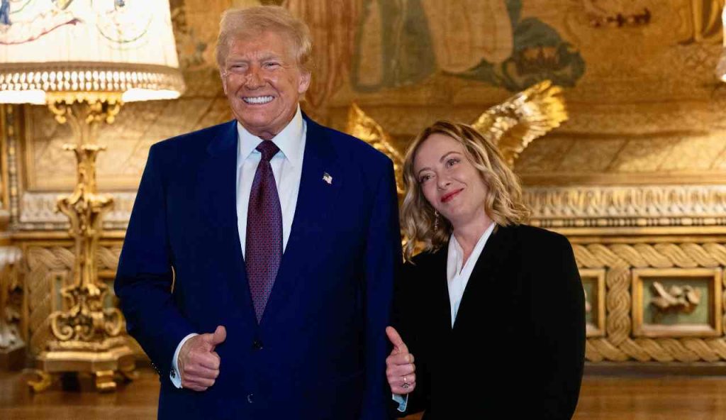 Giorgia Meloni e Donald Trump