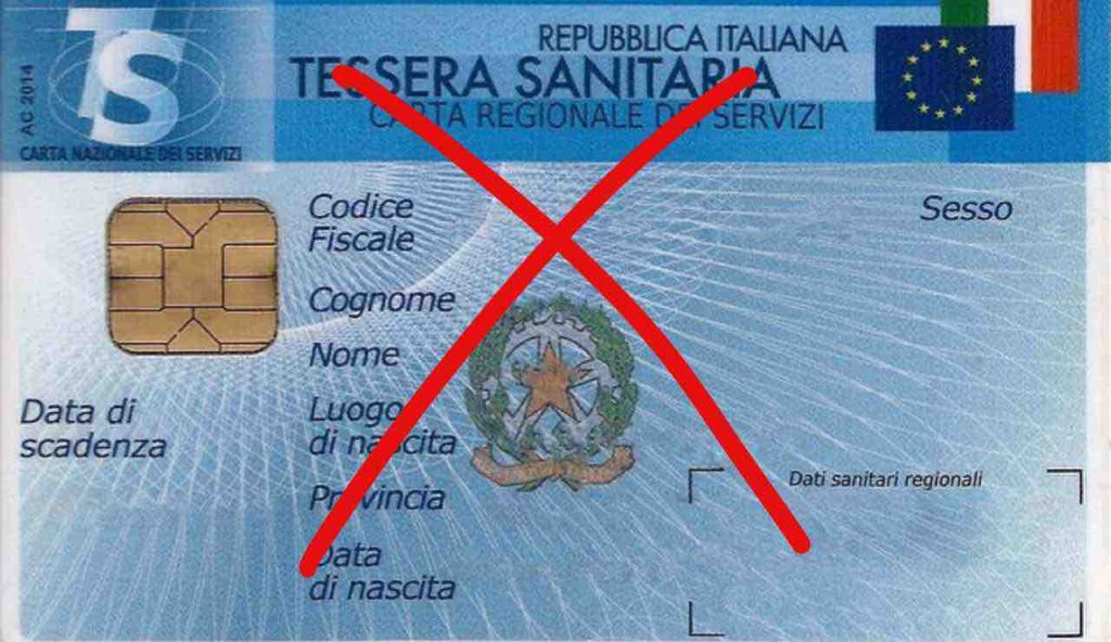 No tessera sanitaria