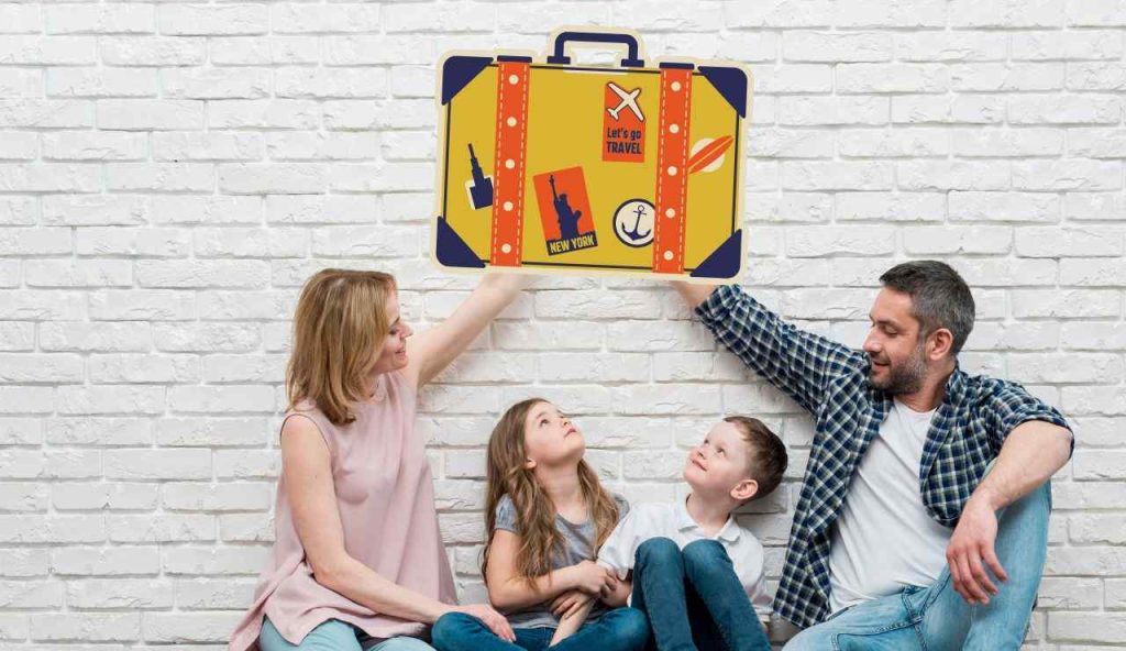 Famiglia vacanza