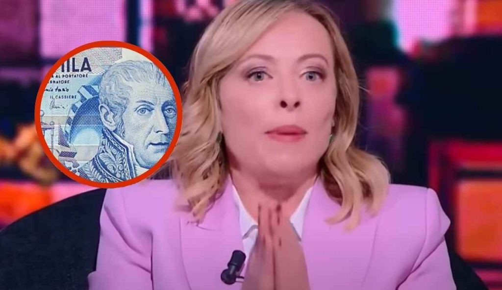 Giorgia Meloni lire