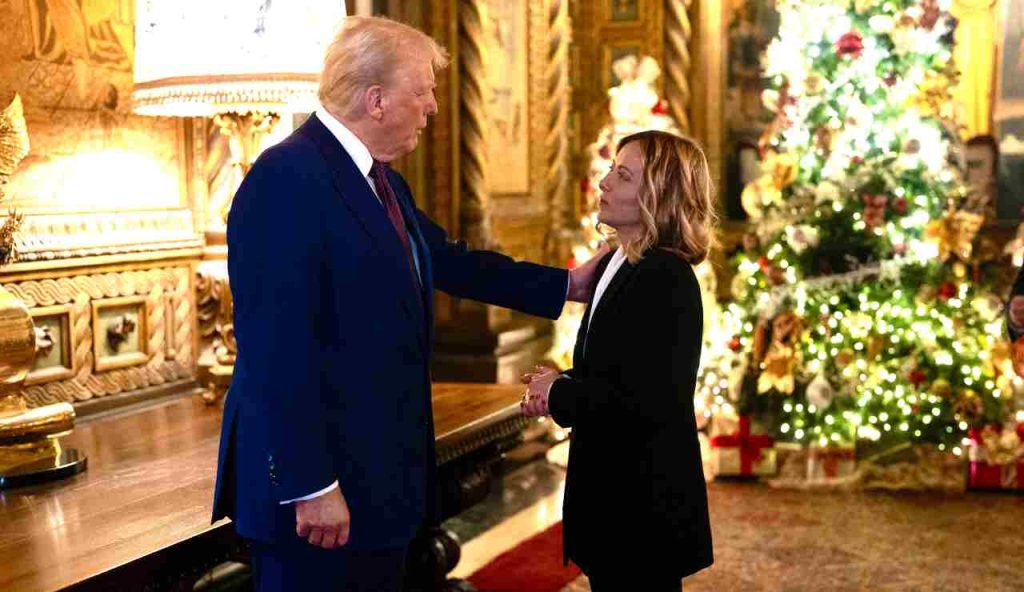 Giorgia Meloni e Donald Trump