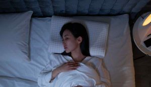 Donna malata a letto