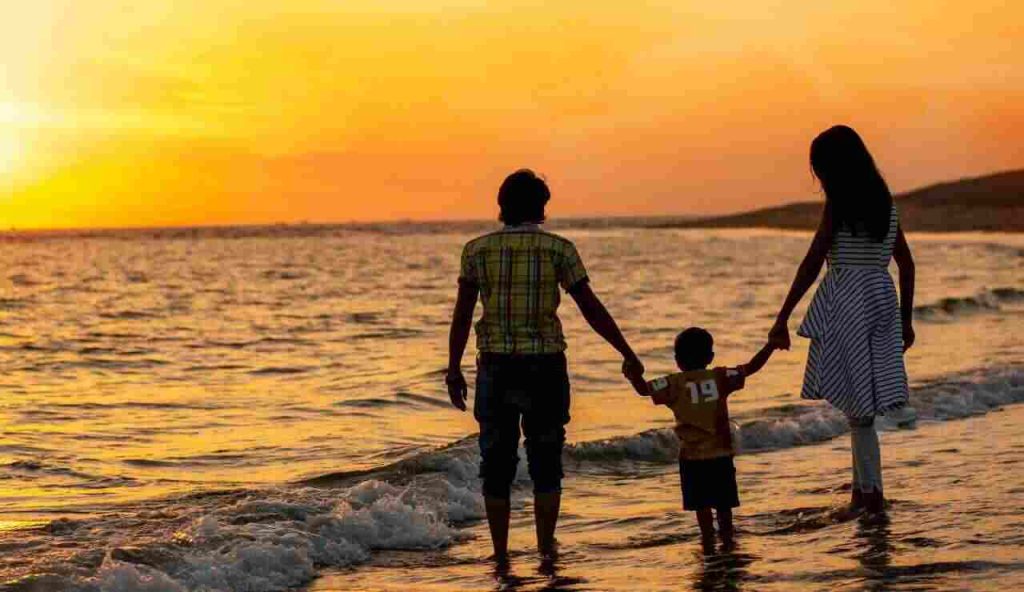 Famiglia al mare