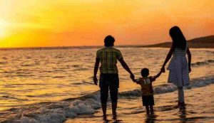 Famiglia al mare