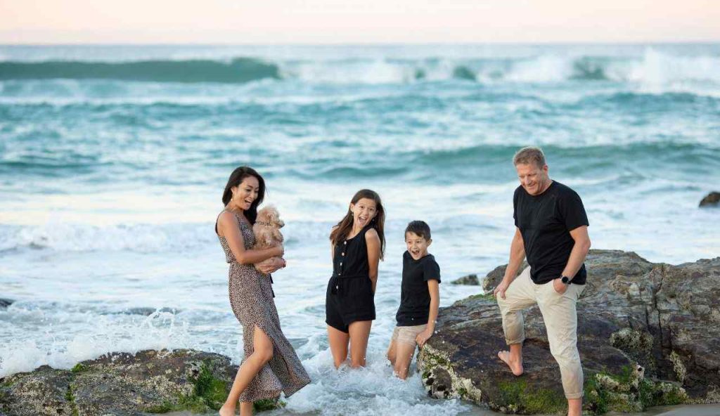 Famiglia al mare