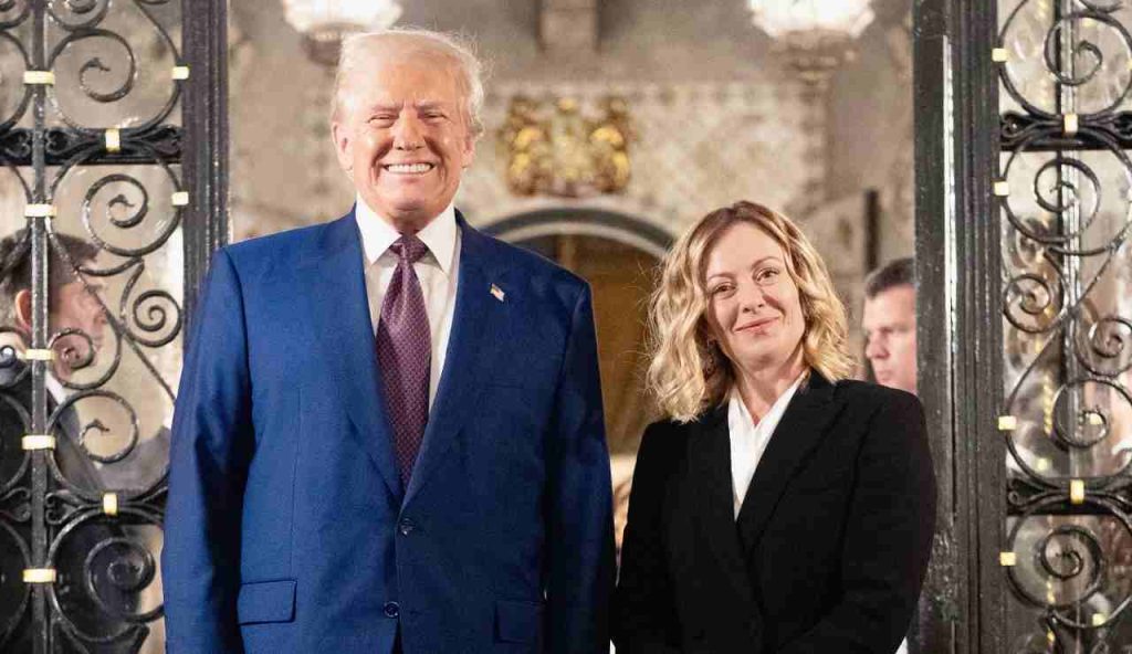 Giorgia Meloni e Donald Trump