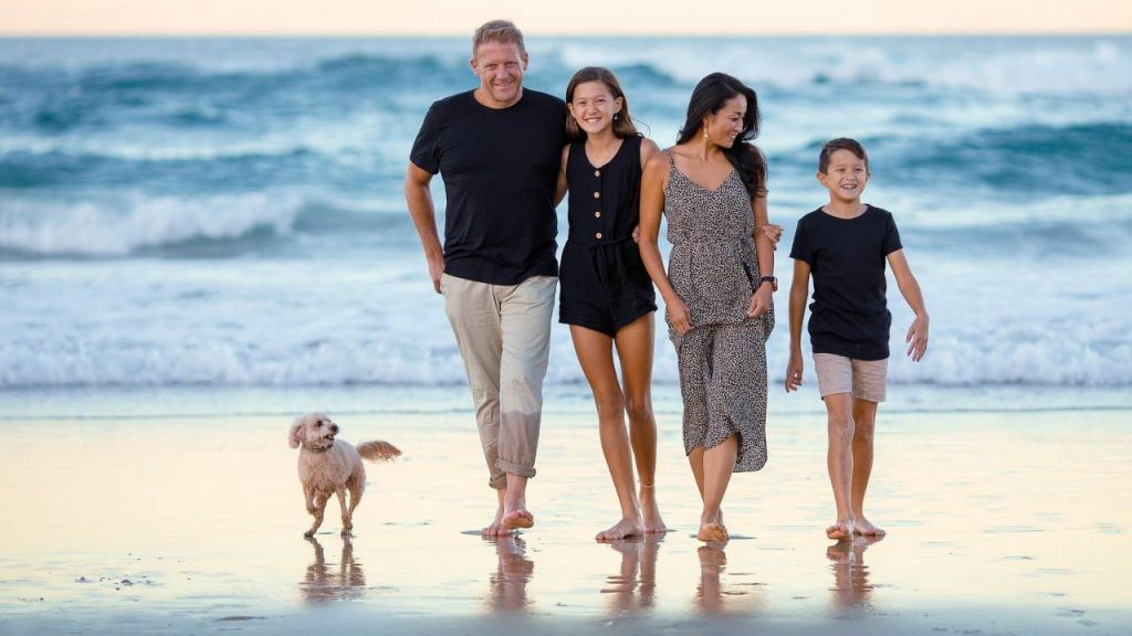 Famiglia con cane