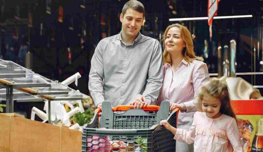 Famiglia supermercato