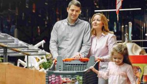 Famiglia supermercato