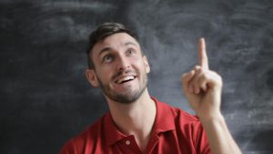 Uomo che esulta